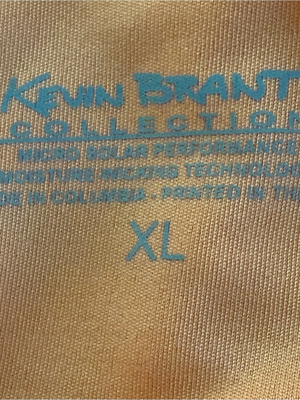 Orange Long Sleeve Kevin Brant Collection Fishing Shirt with Wahoo Fish Graphics - Picture 3 of 4